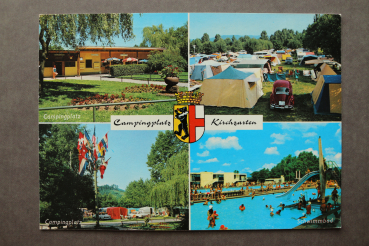 Ansichtskarte AK Kirchzarten 1983 Campingplatz Mehrbildkarte Schwimmbad Oldtimer